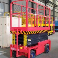 manual scissor lift with extension platform