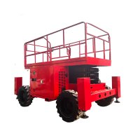 10m electric compact rough terrain scissor lift