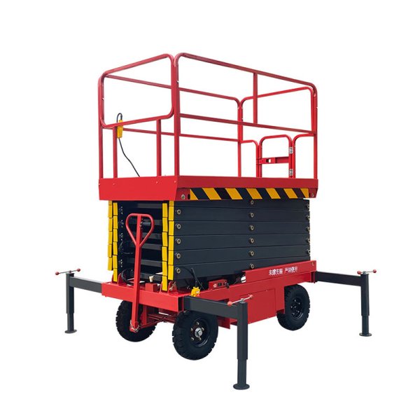 Manual Mobile Hydraulic Aerial Man Lift