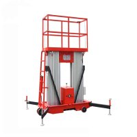 12m aluminum double mast aerial work platform