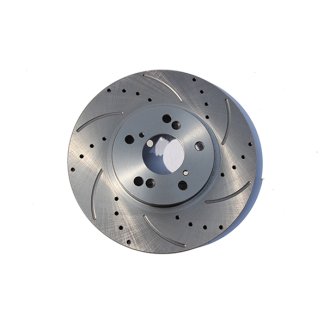 For 2003 - 2008 Honda Pilot Front Rear Drilled Disc Rotors Ceramic Brake Pads 45251S0X000