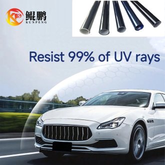 PEAKLOT-11P2 Light Blue PET Material Non-Reflective Car Window Tint Film Roll UV Proof Special Offer