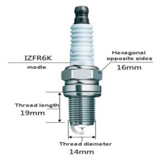 Spark plug Leader-IZFR6K-11 (6024)/7612 For Honda series