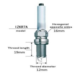 Spark plug Leader-IZKR7A (6043)/7622 For Volkswagen series