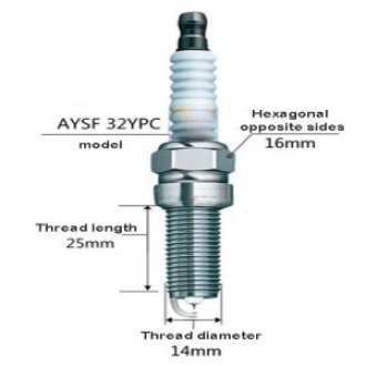 Spark plug Leader-AYSF 32YPC (6050) / ILTR5A-13G (6016) / 7629 For Ford series