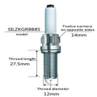 Spark plug Leader-SILZKGR8B8S (6059)/side gold 7630/needle needle 7669 BMW series