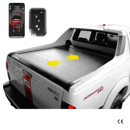 Truck Bed Cover Aluminum Hard Retractable Pickup Electric Tonneau Cover for Toyota Hilux Revo 2005-2023