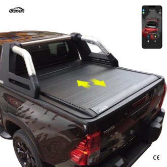 Electric Truck Bed Covers Pickup Roller Shutter Aluminum Roll Tonneau Cover for Toyota Hilux Vigo