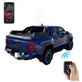 Electric Pick up Truck Bed Cover with Remote Waterproof Tonneau Cover for Toyota