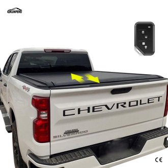 Electric Power Retractable Best Roller Lid Truck Bed Tonneau Cover Chevy Chevrolet Silverado 1500 2017-2018