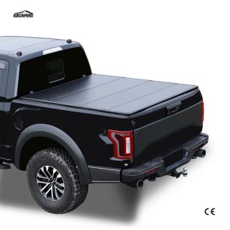 Truck Bed Cover Hard Four Folding Cover for RAM F-150 Hilux Tundra Tacoma Colorado Canyon