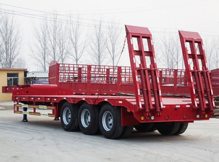 low boy semi-trailer