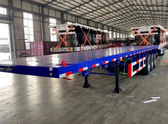 3 Axles Flatbed Semi Trailer