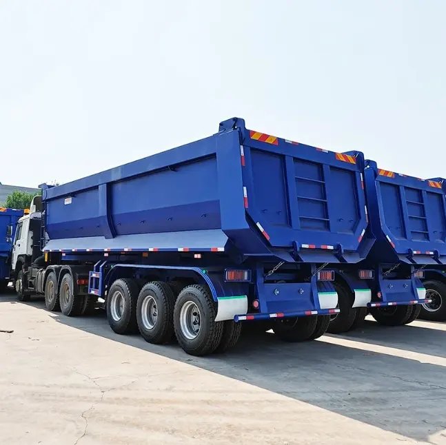 tipping dumping semi-trailer