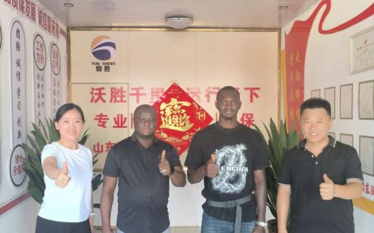 African Customers Come to Wosheng to Buy 60 Tons Movable Gooseneck Trailer