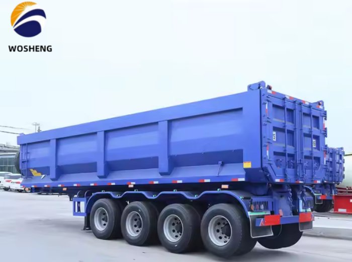Rear Dump Semi Trailer Hydraulic Trailer