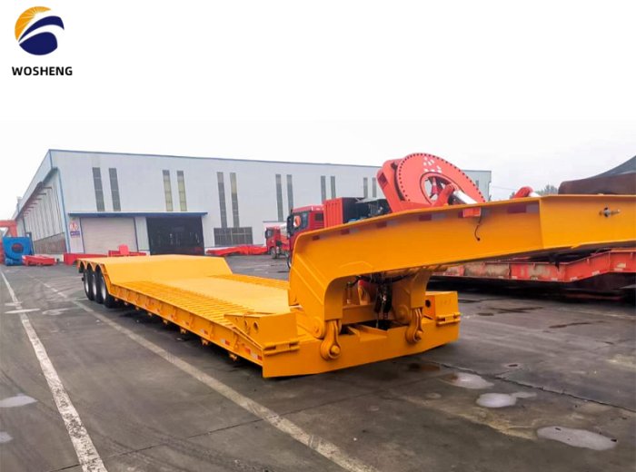 Detachable Gooseneck Low Bed trailer