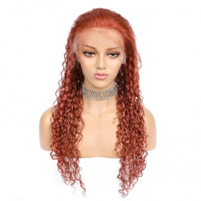 Red Rust Color 35# Full Lace Wig