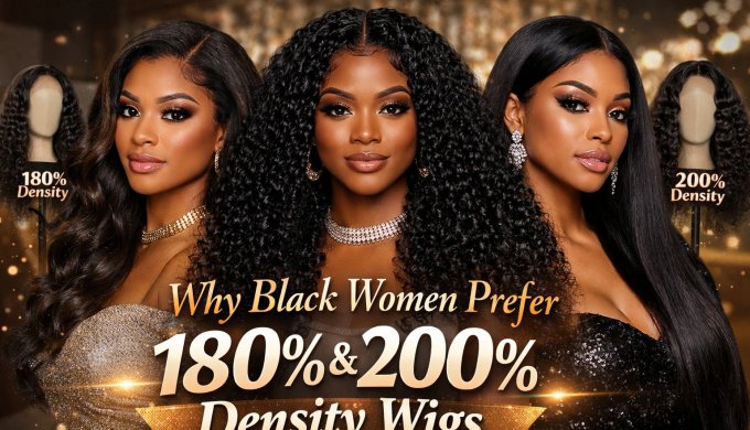 Why Black Women Prefer 180% and 200% Density Wigs
