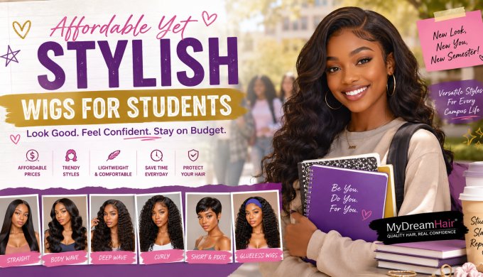 Affordable Yet Stylish Wigs for Students