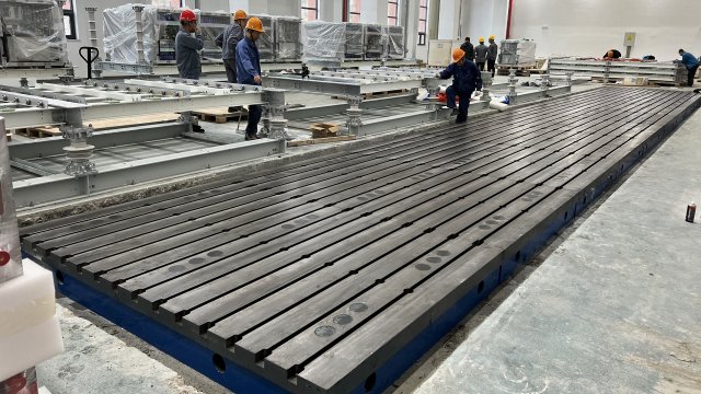 Avoiding Vibration and Fulcrum Control of Cast Iron Platforms During Inspection