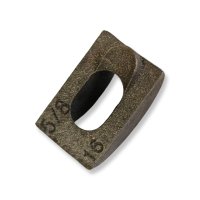 Custom ductile iron rectangular casting with oval hole