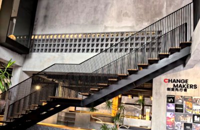 Steel structure staircase