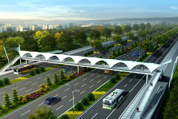 Puente de estructura de acero