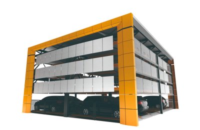 Steel structure multi storey parking garage