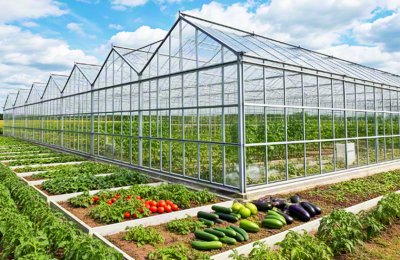 Steel structure vegetable agricultural greenhouse