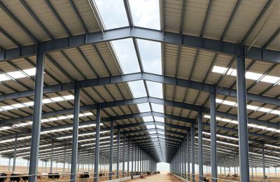 Steel structure cowshed