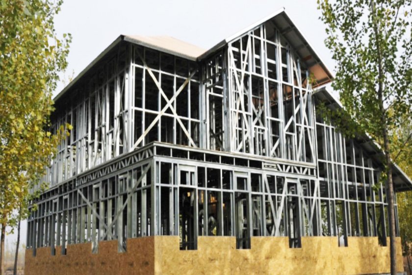 Steel structure villa