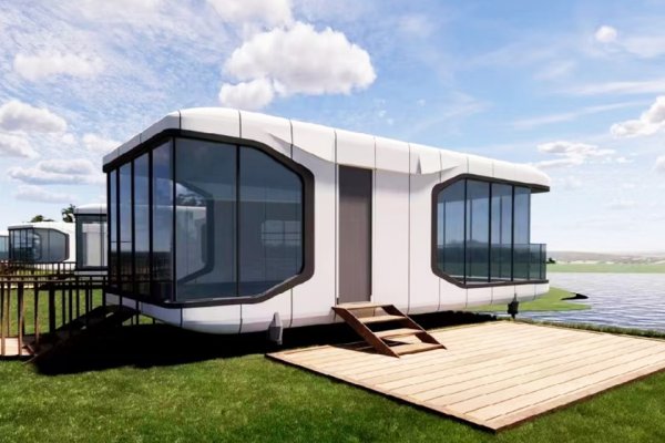 Nave espacial con estructura de acero