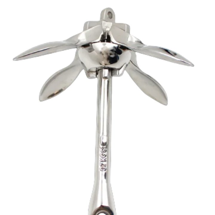 Mirror Finished Folding 316 Grade Stainless Steel Boat Anchors