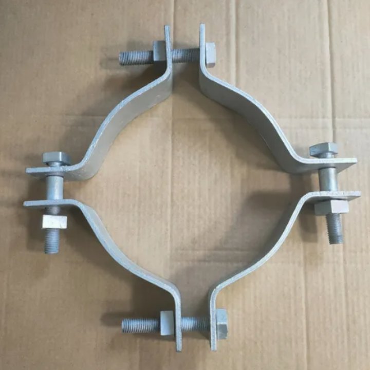 Pole Line Hardware Fasten Bracket Hot DIP Galvanized Pole Clamp
