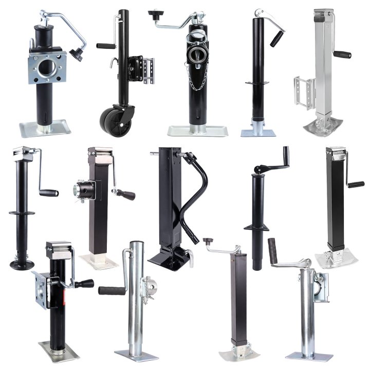 Side- Wind Marine Trailer Tongue Jack,Single Wheel - 1500 Lb,1000Lbs Capacity