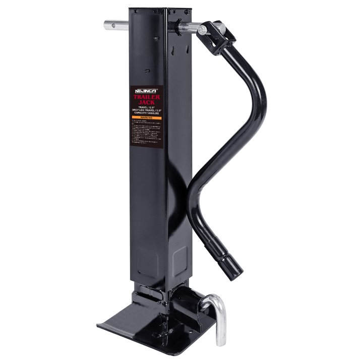 12000lbs Heavy-Duty Weld-On Square Tube Jack Sidewind, 12-1/2 Inch Travel (Side Pull pin-12000lbs)