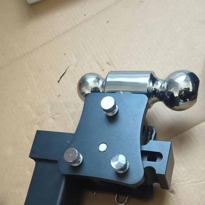 Heavy Duty Iron Adjustable Dual Ball Tow Hitch