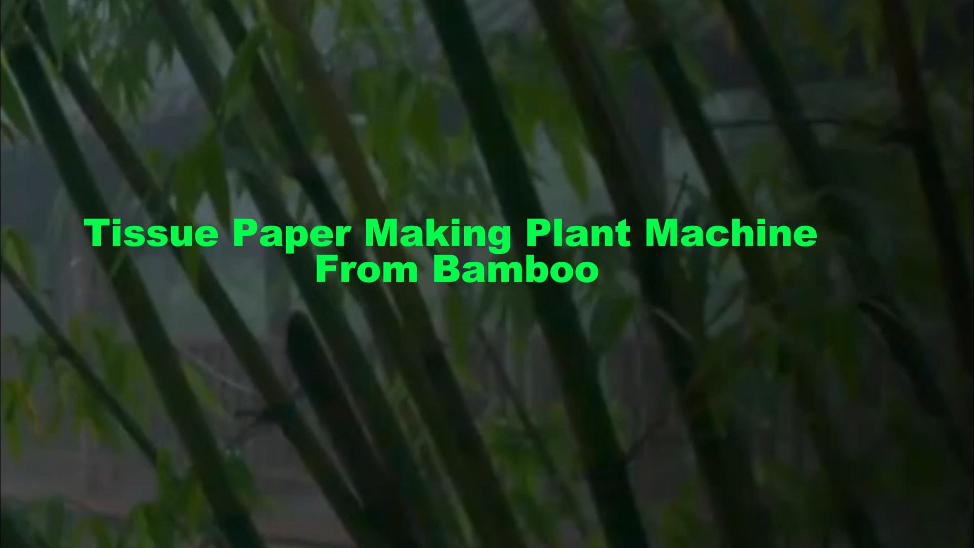 tissue paper making plant machine from bamboo