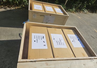 Ceramic fiber paper shipped by air for USA customer