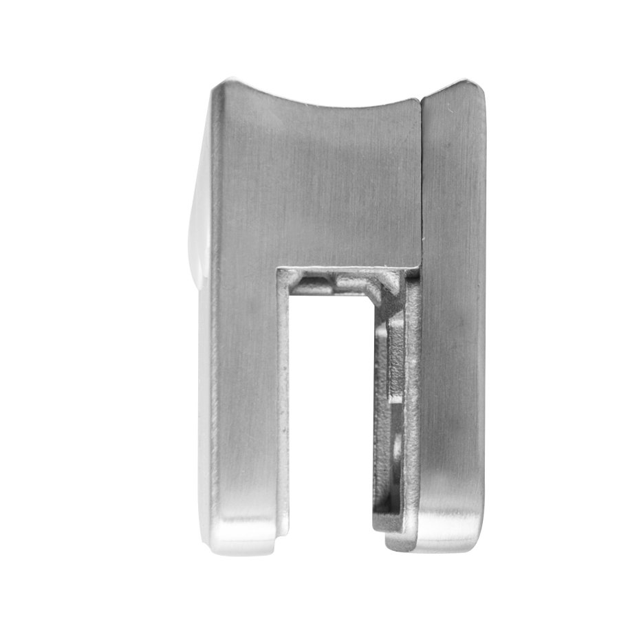 Adjustable glass clamp for secure glass fittings