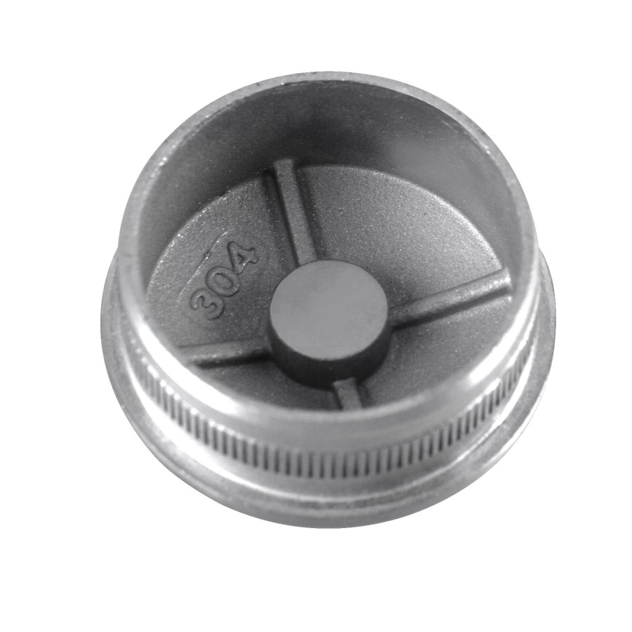 Durable round handrail end cap piece