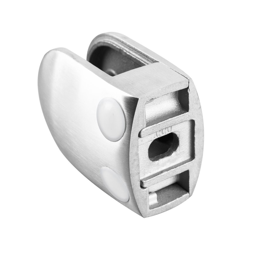 D Shaped Glass Clamp for Modern Balustrades