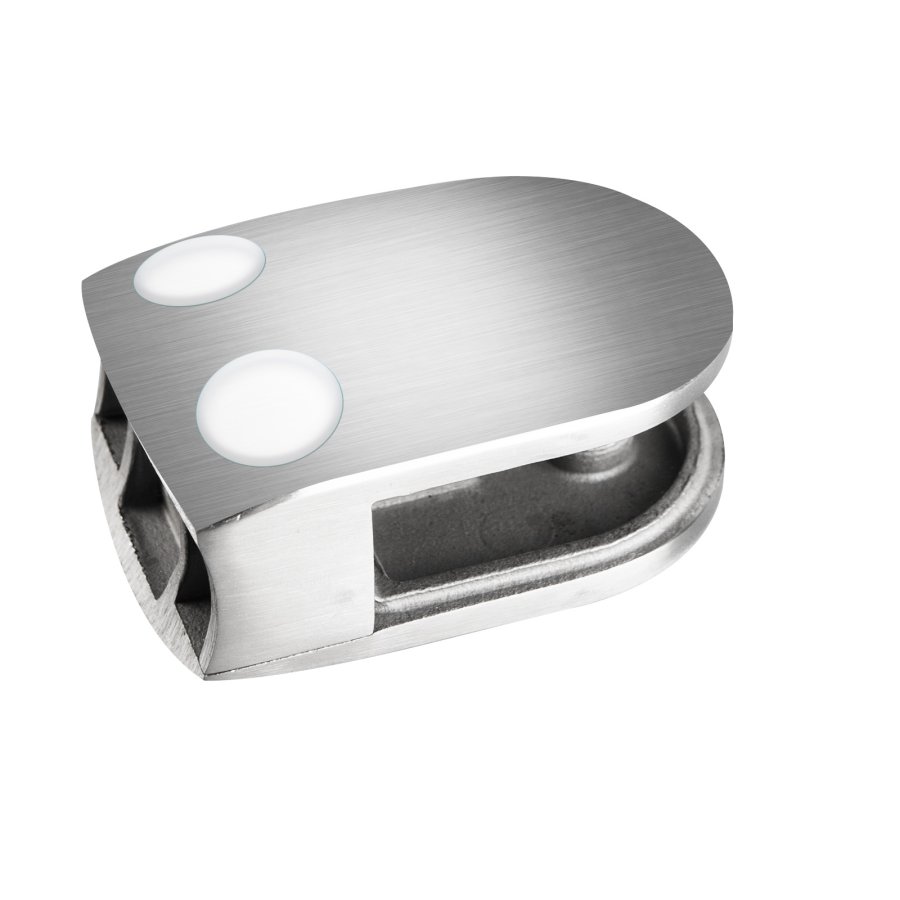 Durable Arc Glass Clamp for Modern Railings