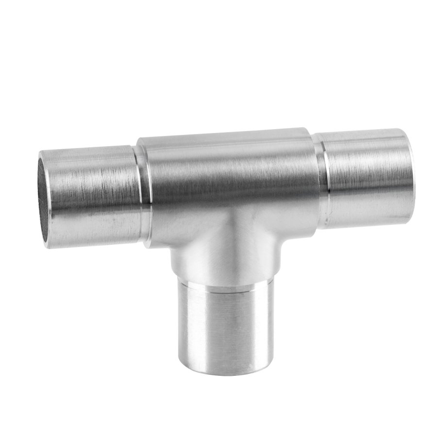 Round railing connector for secure handrail installation