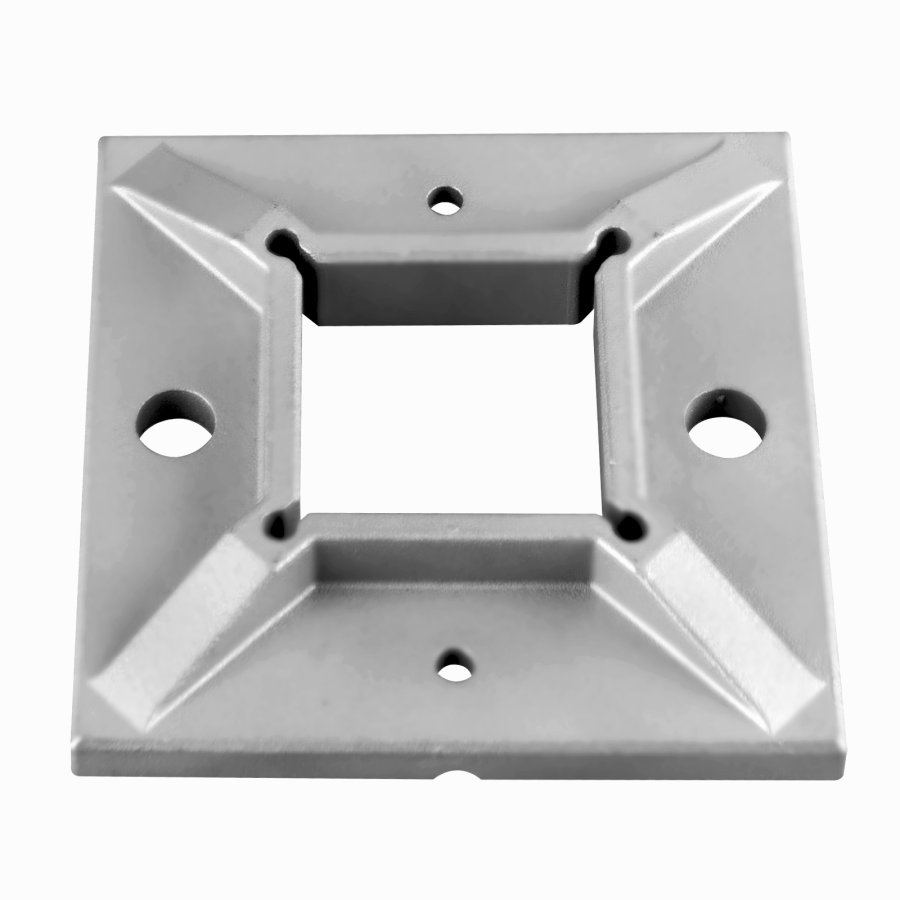 Handrail flange piece for secure baluster connection