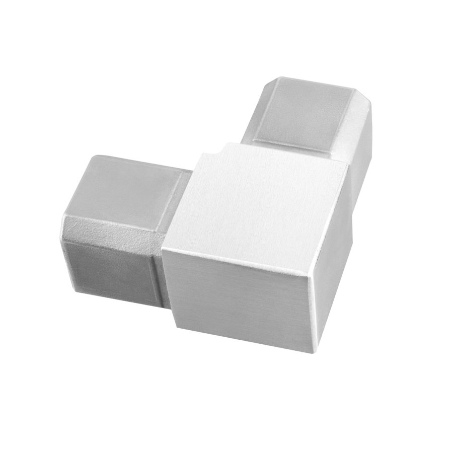 Modern stainless steel railing tube connector for stair support