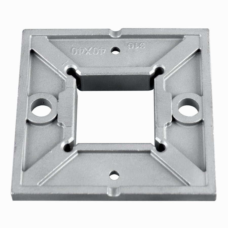 Easy-install square and handrail flanges for posts