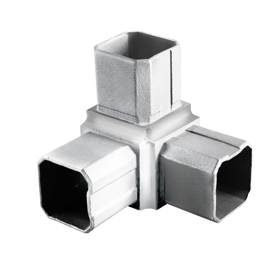 Adjustable MOD 117 square baluster connector for rails