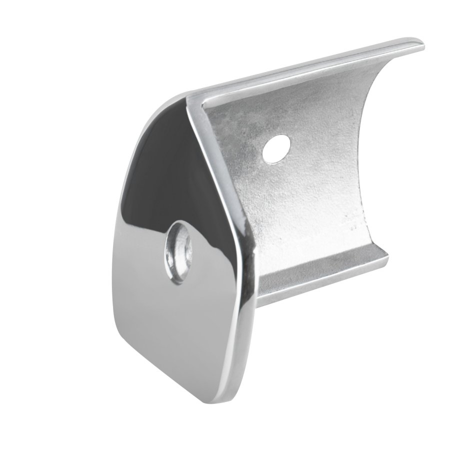 Stainless steel end cap for marine handrails